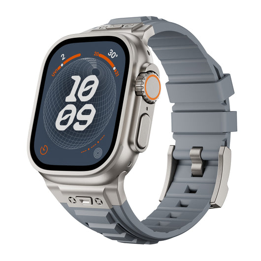 Correa Elástica de Silicona con Hebilla Metálica Plegable para iWatch 1-9 - Image 8