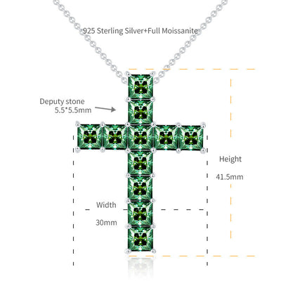 Collar Cruz Personalizado con Diamantes para Hombre y Mujer - Image 6