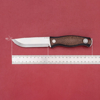 Cuchillo de Campamento Portátil con Hoja de Acero 1095 y Mango Mikata - Image 5