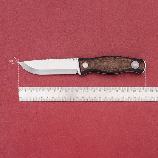 Cuchillo de Campamento Portátil con Hoja de Acero 1095 y Mango Mikata - Image 5