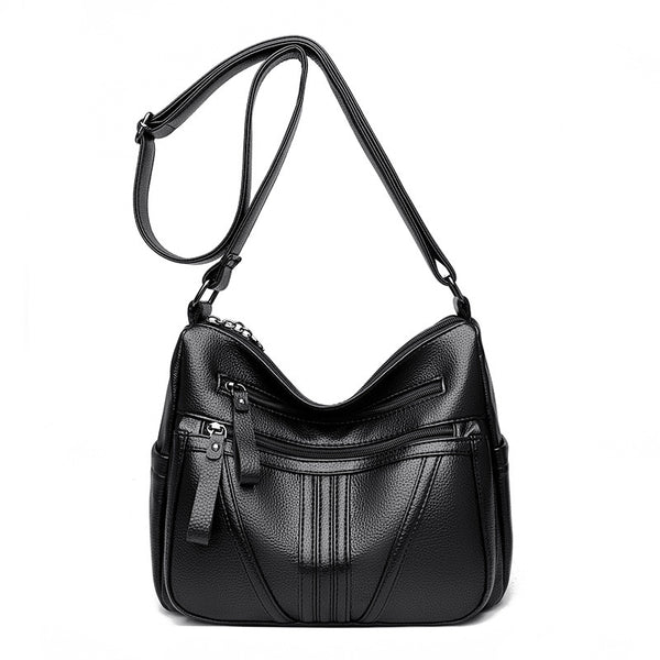 Bolso Mensajero de Cuero Genuino Estilo Minimalista - Image 6