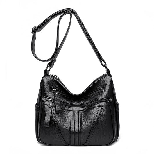 Bolso Mensajero de Cuero Genuino Estilo Minimalista - Image 6