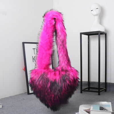 Bolso Crossbody de Peluche Suave con Gran Capacidad y Estilo Único - Image 12