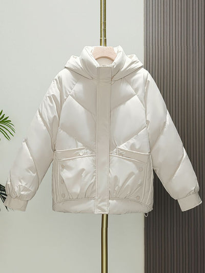 Chaqueta Acolchada Suelta con Capucha - Estilo Bread Cotton - Image 6