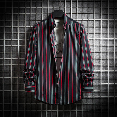 Camisa Manga Larga Slim Fit Estilo Coreano Talla Grande Hombre - Image 6