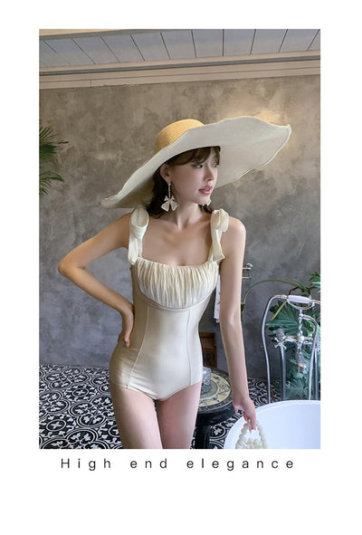 Traje de Baño Enterizo Triangular con Lazos para el Verano - Image 8