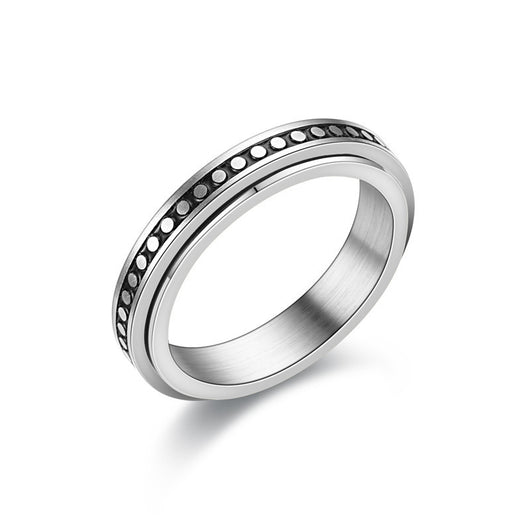 Anillo Giratorio Doble de Acero Titanio para Hombre - Image 6