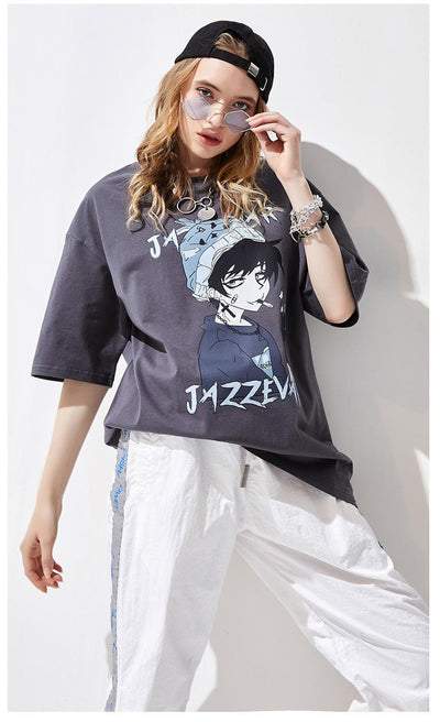 Playera de Algodón con Estampado Infantil y Manga 3/4
