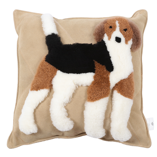 Almohada Decorativa Perro Cartoon en Cuero y Lana - Image 12