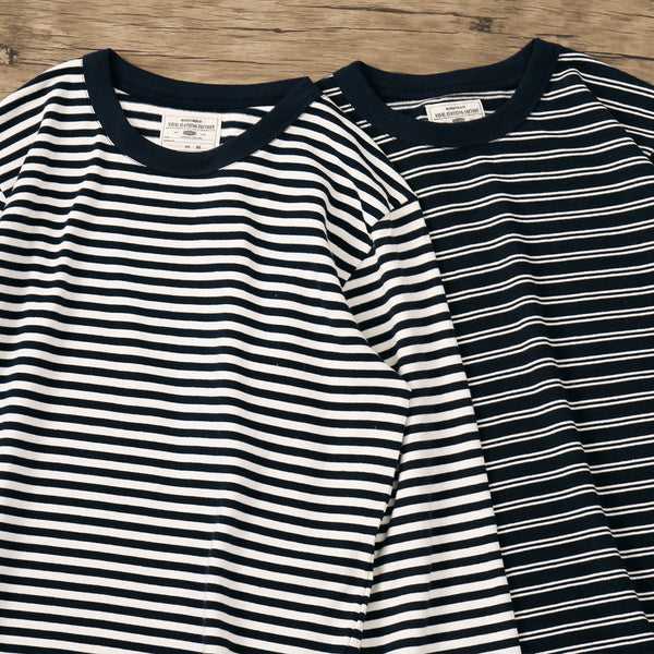 Playera Retro Americana de Rayas Horizontales para Hombre