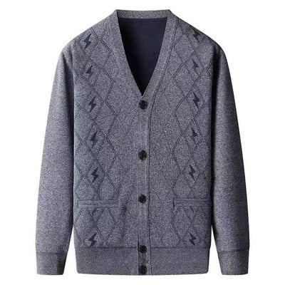 Suéter Oversized de Manga Larga para Papá - Tallas Grandes Primavera Otoño - Image 13