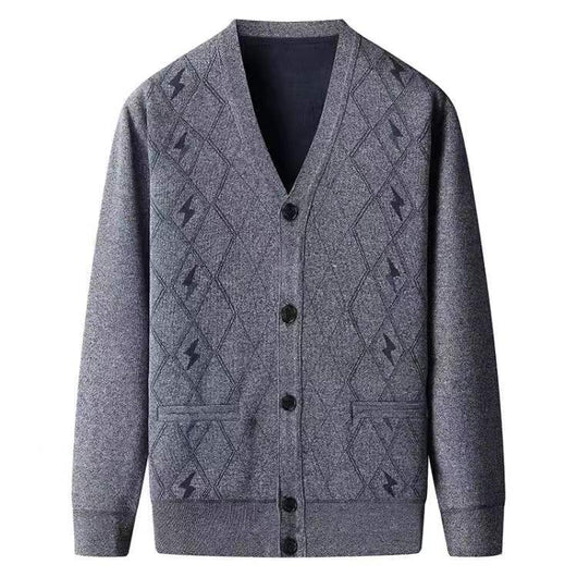 Suéter Oversized de Manga Larga para Papá - Tallas Grandes Primavera Otoño - Image 13