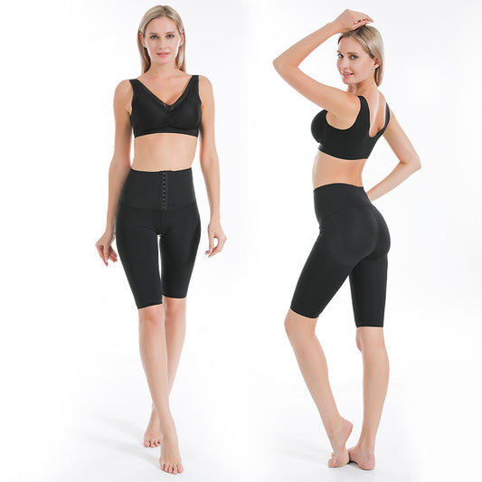 Pantalones Moldeadores de Cuerpo con Cintura y Caderas Abotonadas - Image 2