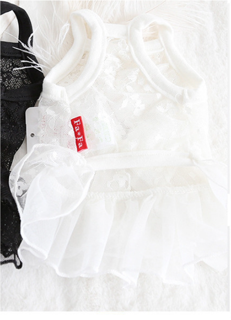Vestido de Encaje para Mascotas Pequeñas - Falda de Boda Elegante - Image 5