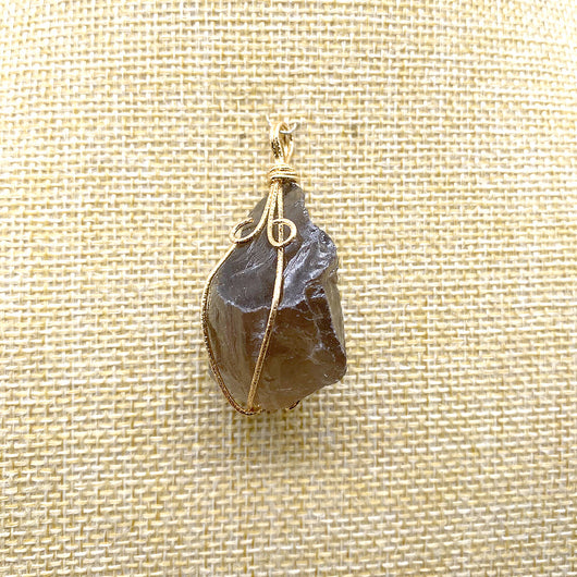 Collar de Cristal en Bruto con Alambre Hecho a Mano - Image 10