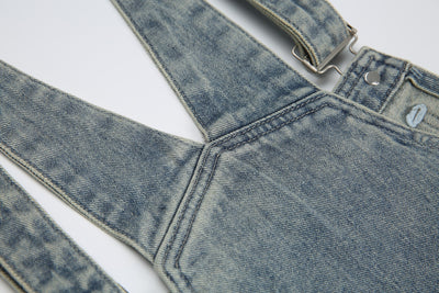 Pantalones Cargo Denim Vintage Lavado Retro Unisex - Image 16