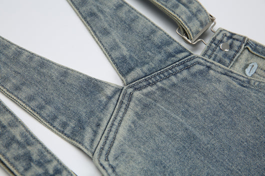 Pantalones Cargo Denim Vintage Lavado Retro Unisex - Image 16