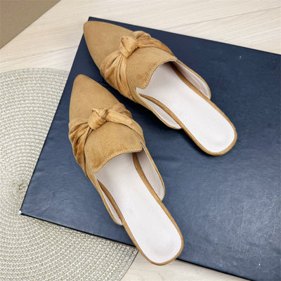 Pantuflas Puntiagudas Estilo Coreano con Moño - Cómodas y Elegantes - Image 2