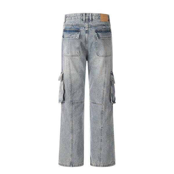 Overol Denim Punk para Hombre - Diseño Costura Reforzada
