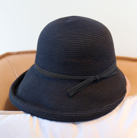 Sombrero Bucket Plegable Estilo Hepburn de Paja - Image 4