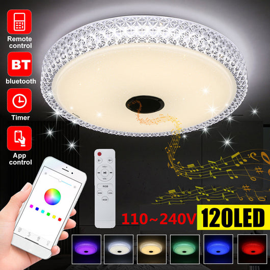 Lámpara LED Inteligente Redonda con Control Remoto - Diseño Minimalista para Dormitorio - Image 5