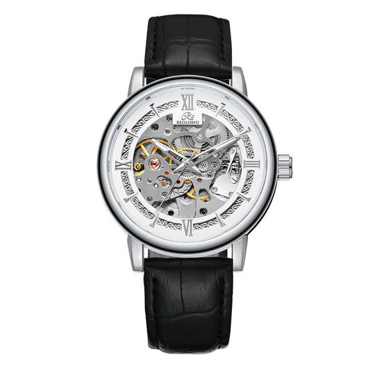 Reloj Mecánico Hombre Estilo Europeo Diseño Calado Elegante - Image 10
