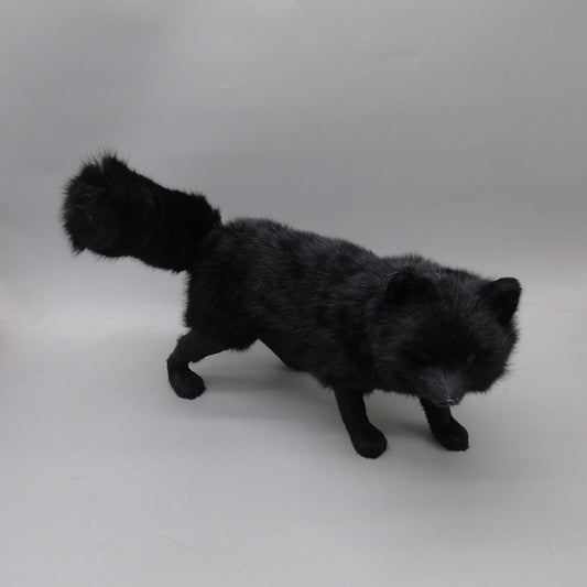 Decoración Zorro Simulación Pelaje Conejo - Artesanía Premium para el Hogar