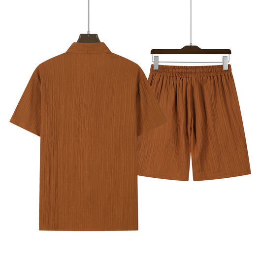 Conjunto de Playa Hombre: Camisa Suelta y Pantalones Cortos - Image 31