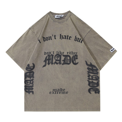Camiseta Unisex de Algodón con Letras Góticas y Estampado Fashion - Image 10