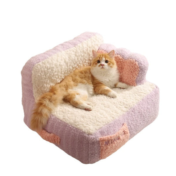 Cama Térmica Desmontable para Perros y Gatos con Funda Lavable
