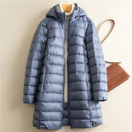 Chaqueta Acolchada Ligera Desmontable con Gorro para Mujer - Image 5