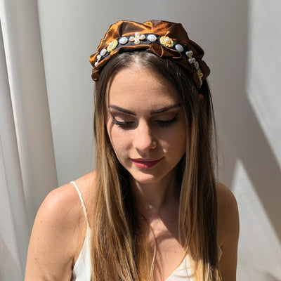Diadema Retro con Perlas Imitadas - Accesorio de Prensa para Cabello - Image 3