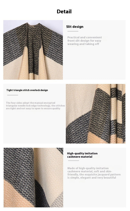 Chal con Borlas y Diseño Escocés Jacquard - Image 44