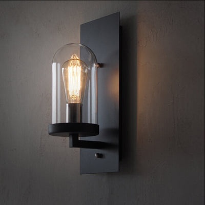 Lámpara de Pared Industrial en Hierro Forjado Estilo Loft