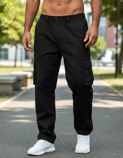 Pantalones Casuales Multibolsillos Hombre - Corte Recto Versátil - Image 16