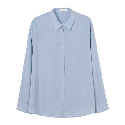Blusa Clásica con Solapa Estilo Coreano para Mujer - Image 14