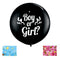 Globo Redondo Negro para Revelación de Género - Decoración de Fiesta