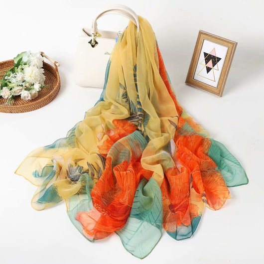 Pañuelo de Seda Yourou Versión Coreana - Complemento Versátil para Cualquier Ocasión - Image 14