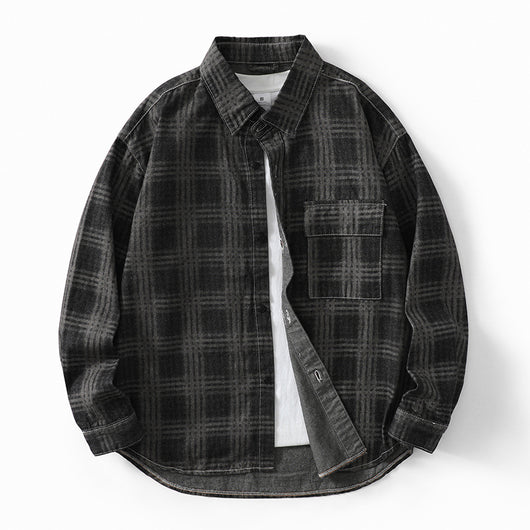 Camisa a Cuadros Otoñal para Hombre - Estilo Personalidad Fashion - Image 5
