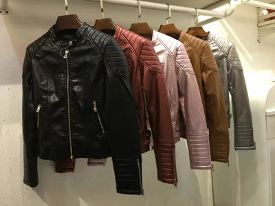Chaqueta de Cuero PU para Motociclista - Estilo Europeo - Image 26