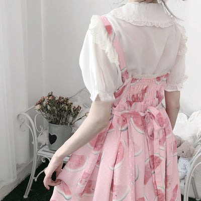 Blusa Lolita Japonesa Soft Girl de Verano con Mangas Abullonadas - Image 23