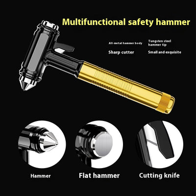 Martillo de Seguridad Automotriz Multifuncional con Rompevidrios - Image 4