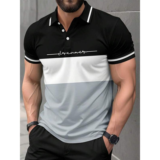 Polo Manga Corta con Tecnología 3D Impresa para Hombre - Image 8