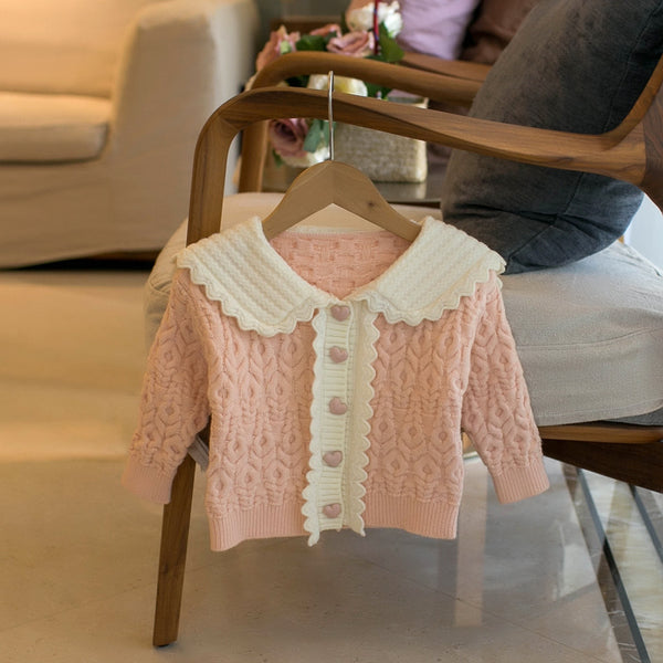 Cardigan Tipo Solapa Estilo Coreano para Niñas - Image 5