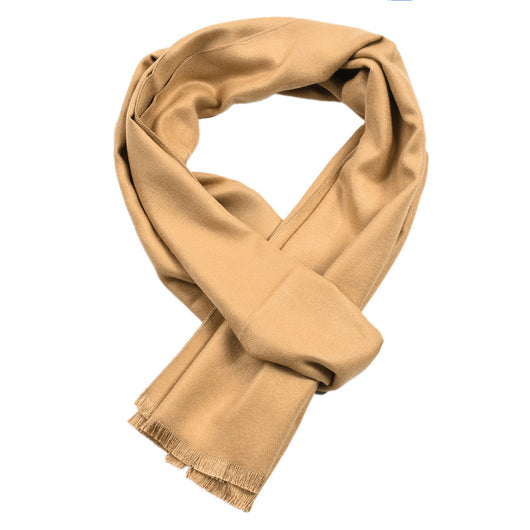 Bufanda Doble Faz de Cashmere Puro Color Liso para Hombre - Image 5