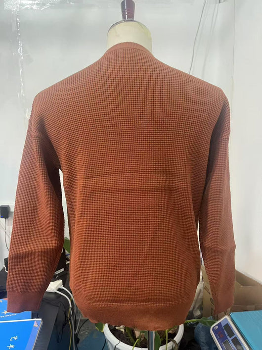 Suéter Cuello Redondo Textura Waffle para Hombre - Pullover Tejido Casual - Image 20