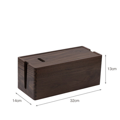 Organizador de Escritorio en Madera Maciza con Soporte para Router y Cables - Image 7