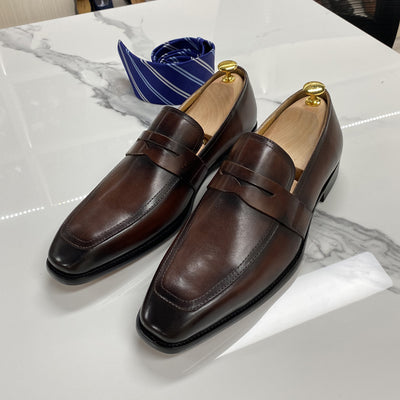 Mocasines de Cuero Italiano Clásico para Negocios - Image 11