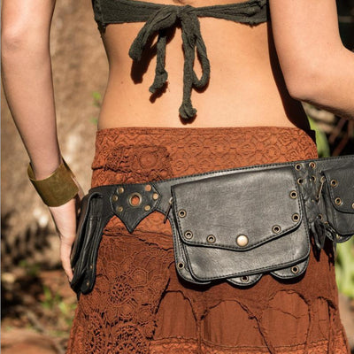 Bolso Cintura Medieval con Remaches y Cierre de Cremallera en Cuero PU - Image 5