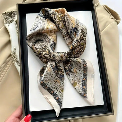 Pañuelo de Seda 70x70 Estilo Coreano - Versátil y Elegante - Image 11
